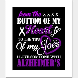 I LOVE SOMEONE WITH ALZHEIMER AWARENESS Gift Posters and Art